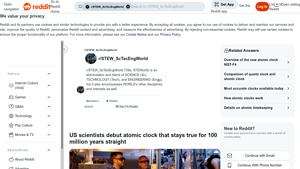 Reddit - NIST-F4 Atomic Clock