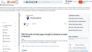 Reddit - Toilet Paper Insights