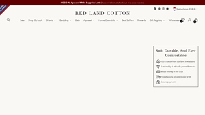 Red Land Cotton - Best-Selling USA-Made Bedding