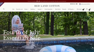 Luxury American-Made Bedding & Towels - Red Land Cotton - towels made in usa