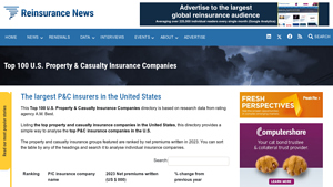 Top 100 U.S. Property & Casualty Insurance Companies - popular insurance companies in usa