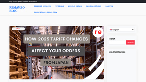 How the 2025 U.S. Tariff Changes Affect Your Orders from Japan - import tax from japan to usa
