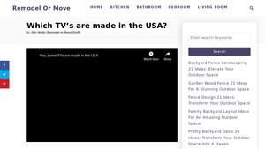 Which TV's are made in the USA? - Remodel or Move - televisions made in usa