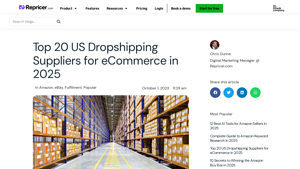 Top 20 US Dropshipping Suppliers for eCommerce in 2025 - Repricer - dropship distributors usa