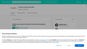 Thermo Fisher Scientific | Waltham, United States - ResearchGate - thermo scientific waltham ma usa