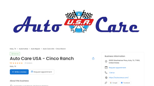 Auto Care USA - Cinco Ranch - 6 Reviews - Auto Repair in Katy, TX - auto care usa