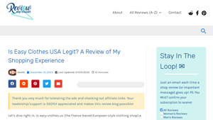 Is Easy Clothes USA Legit? A Review of My Shopping Experience - easy clothes usa reviews
