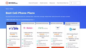 Best Cell Phone Plans: Compare Plans & Prices - Reviews.org - mobile phone carriers usa