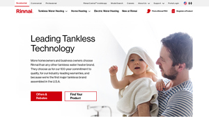 Rinnai: Leading Tankless Water Heater in the US - space heaters made in the usa