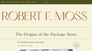 The Origins of the Package Store - Robert F. Moss - usa package store