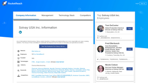 Solvay USA Inc. Information - RocketReach - solvay usa inc