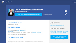 Tracy Sue Email & Phone Number | USA Industries, Inc Dude ... - usa industries south houston