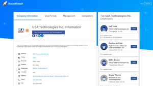 Company Information - RocketReach - usa technologies inc