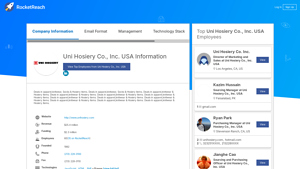 Uni Hosiery Co., Inc. USA Information - RocketReach - uni hosiery usa