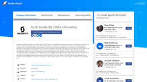 Scott Sports SA (USA) Information - RocketReach - scott sports usa