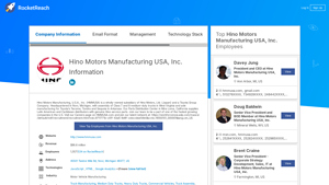 Hino Motors Manufacturing USA, Inc. Information - RocketReach - hino motors manufacturing usa inc