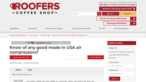 Know of any good made in USA air compressors? - RoofersCoffeeShop - air compressor made in usa