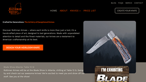 Rothman Knives - Handcrafted Custom Knives Made in the USA - best kitchen knives made in usa