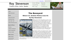The Boneyard - Roy Stevenson - usaf boneyard