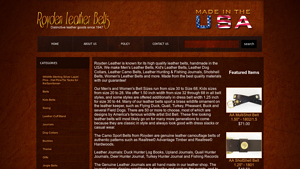 Royden Leather Belts - Quality Mens Leather Belts - made in USA - leather belts made in usa