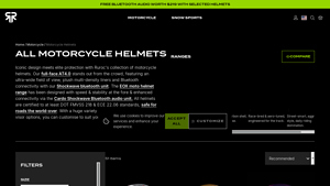 Full Face Bluetooth Motorcycle Helmets - Ruroc - made in usa motorcycle helmets