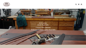 R W Leather - Amish Made Belts, Handmade Custom Leather Belts - leather belts made in usa