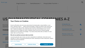 Pharmaceutical Companies on RxList - list of pharmaceutical companies in usa