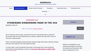 9 Best Stoneware Dinnerware Made in the USA - safekitchn.com - dishware sets made in usa