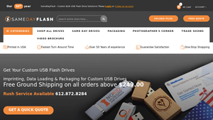 Same Day Flash: Home Page - custom usb usa