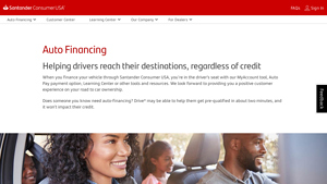 New & Used Vehicle Financing - Santander Consumer USA - auto finance usa