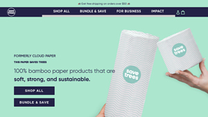 Bamboo Paper Products - 100% Plastic + Toxin-Free | Save Trees - toilet paper made in usa