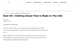 Top 40+ Clothing Brands Made In The United States 2025 - clothing companies usa