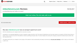 mikesfalconry.com Reviews | scam, legit or safe check | Scamadviser - falconry supplies usa