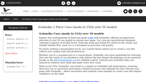 Schmelke 2 Piece Cues (made in USA) over 50 models - pool cues made in usa