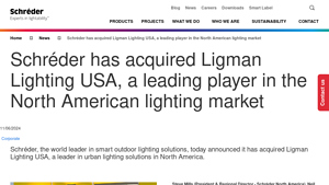 Schréder acquired Ligman Lighting USA | Schréder - Schreder - ligman lighting usa