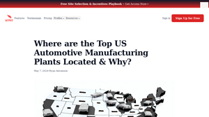 Where are the Top US Automotive Manufacturing Plants Located & Why? - car manufacturers in usa