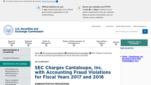 SEC Charges Cantaloupe, Inc. with Accounting Fraud Violations for ... - usa technologies inc