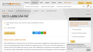 SECO-LARM USA INC, Irvine, California, United States of America (USA ... - seco-larm usa inc