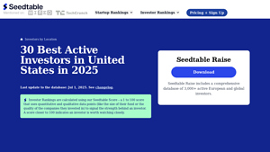 30 Best Active Investors in United States in 2025 - Seedtable - venture capital companies in usa
