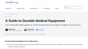 A Guide to Durable Medical Equipment - SeniorLiving.org - medicare approved dme suppliers usa