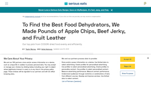 The 6 Best Food Dehydrators of 2025, Tested & Reviewed - Serious Eats - dehydrator made in usa