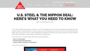 U.S. Steel & the Nippon Deal: Here's What You Need to Know - steel companies in usa