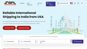 Shipping to India from US - Cheapest & Fastest - SFL Worldwide - courier service from india to usa