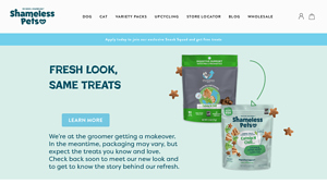 Upcycled Dog & Cat Treats | Made in USA | Non GMO - Shameless Pets - dog treats made in usa