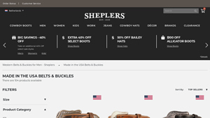 Belts Handcrafted in the USA - Sheplers - leather belts made in usa