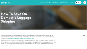 How To Save On Domestic Luggage Shipping - Sherpr - cheapest way to ship luggage domestically in usa