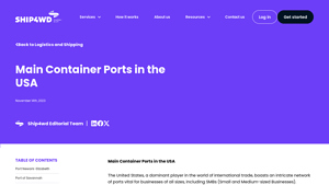 Main Container Ports in the USA - Ship4wd - how many ports in usa