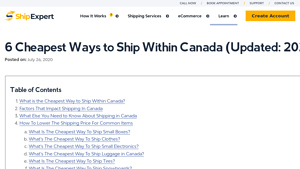 Cheapest Way to Ship Within Canada (Updated: 2024) | Ship ... - Ship Expert - cheapest way to ship luggage domestically in usa
