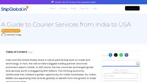 Courier Services from India to USA - ShipGlobal.in - courier service from india to usa