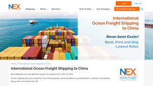 International Ocean Shipping Services to China | Nex Worldwide Express - usa to china transportation services